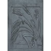 Los mejores  - Placa de Chimenea en Hierro Fundido Spiga- Dimensiones: 50 x 70 - Espesor 1 cm